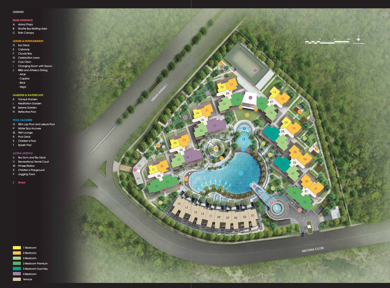 Skies Miltonia Site Plan