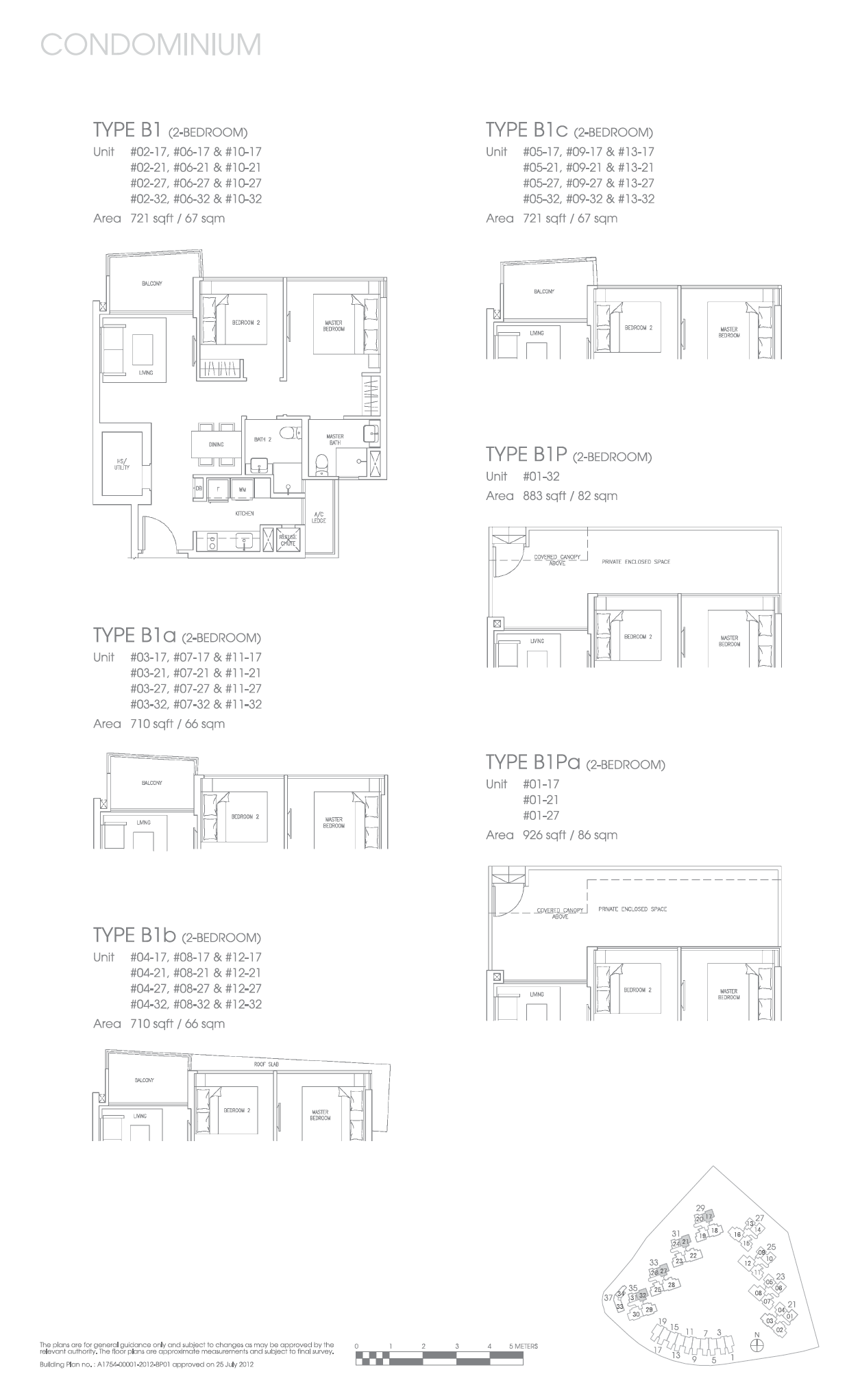 Skies Miltonia 1 Bedroom Floor Plan 8