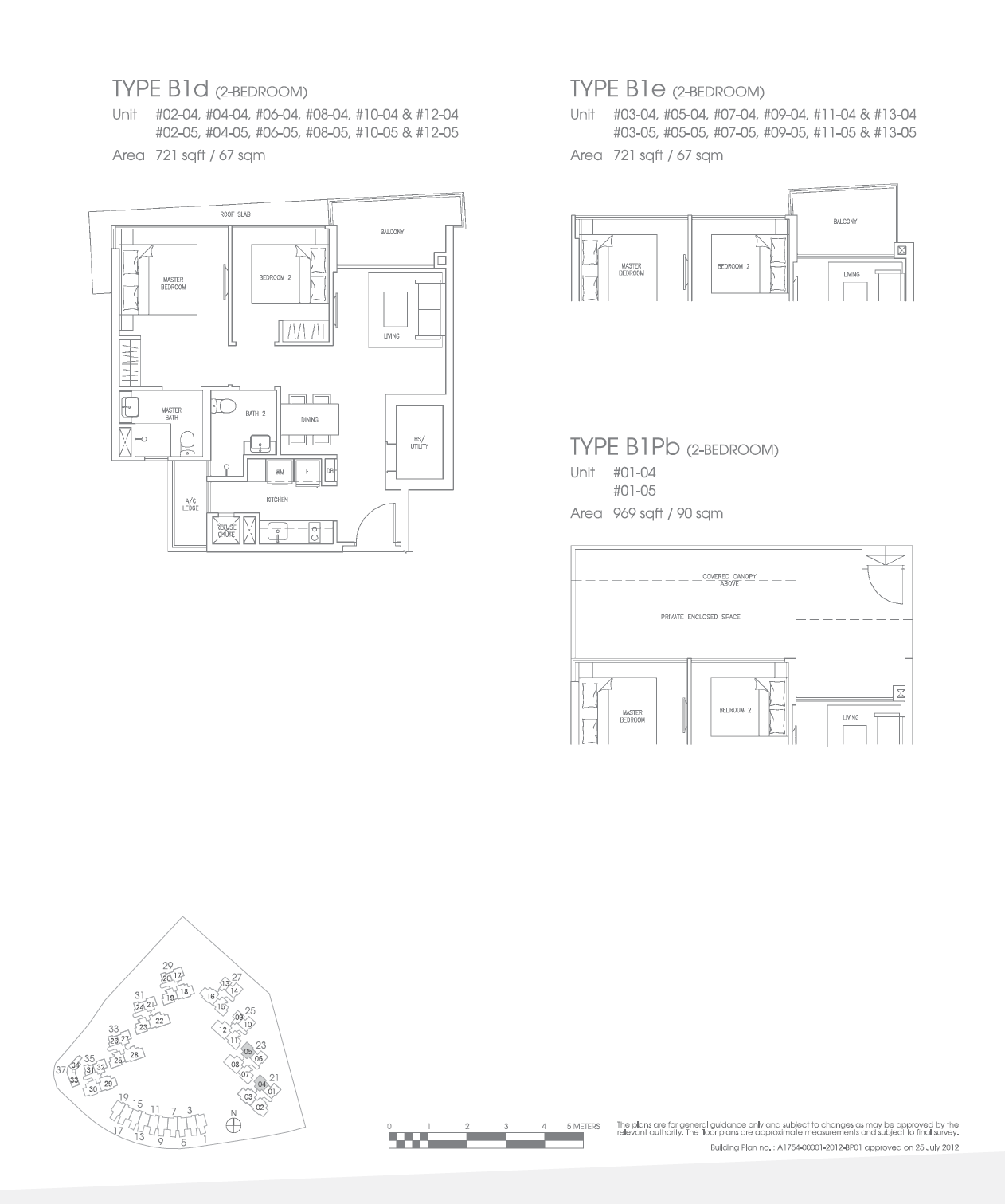 Skies Miltonia 1 Bedroom Floor Plan 14