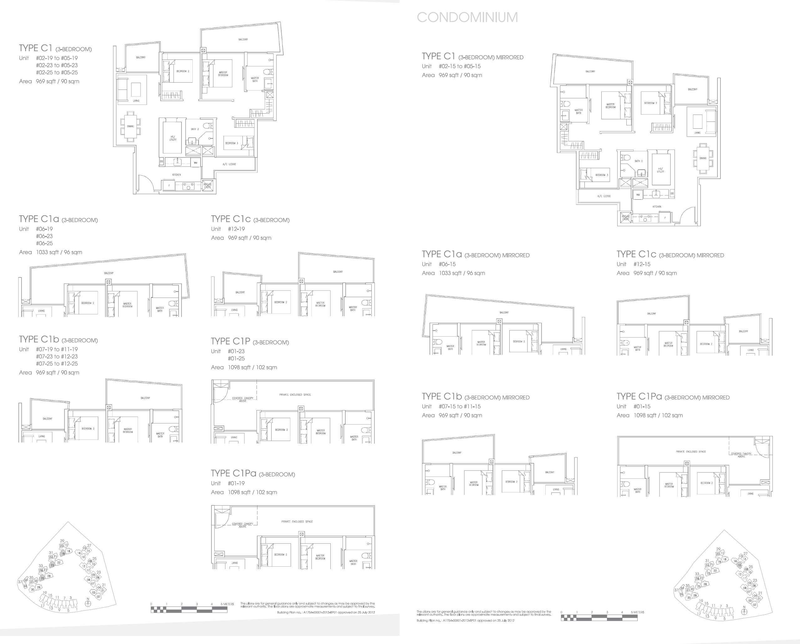 Skies Miltonia 1 Bedroom Floor Plan 17