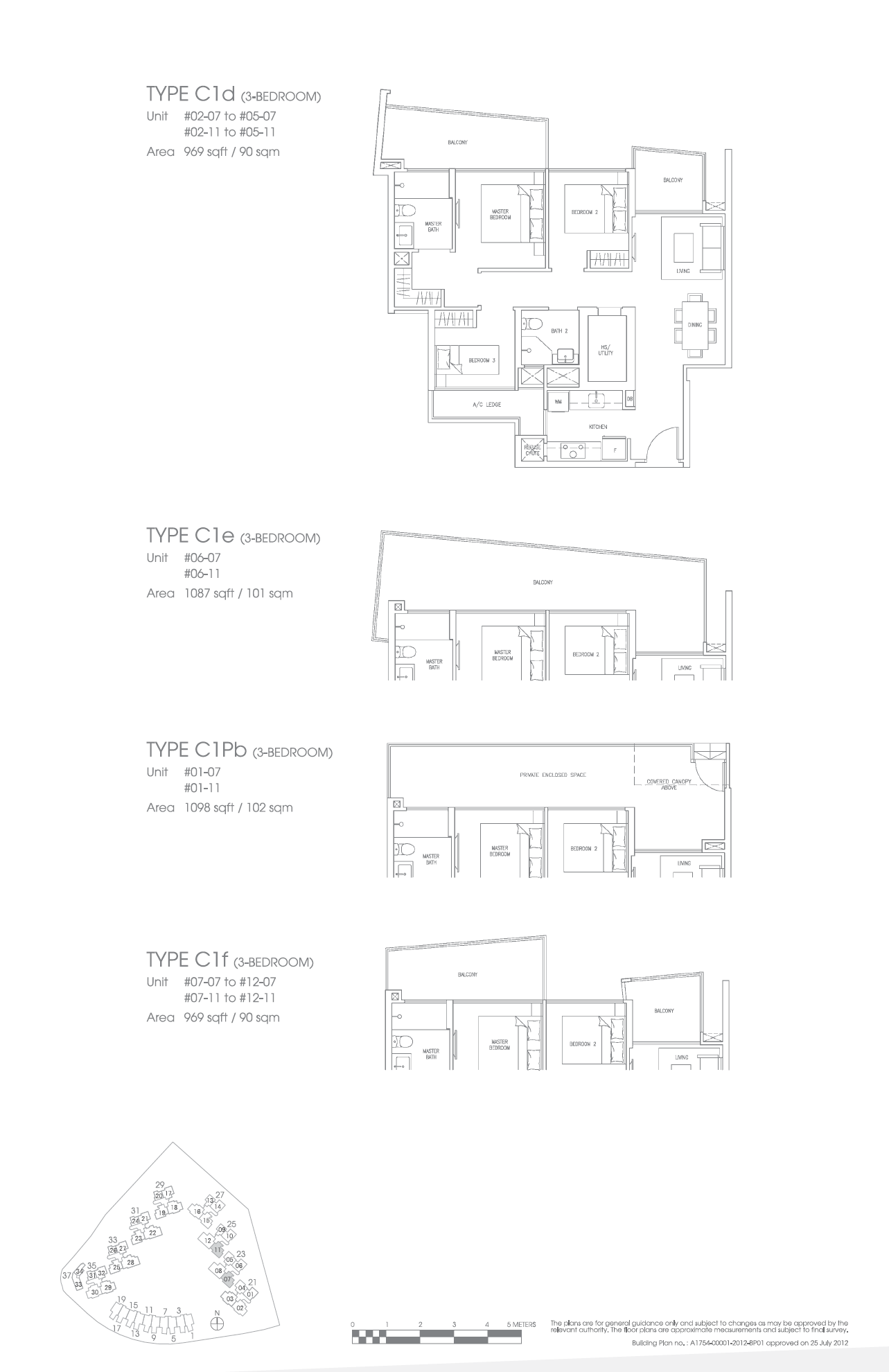 Skies Miltonia 1 Bedroom Floor Plan 26